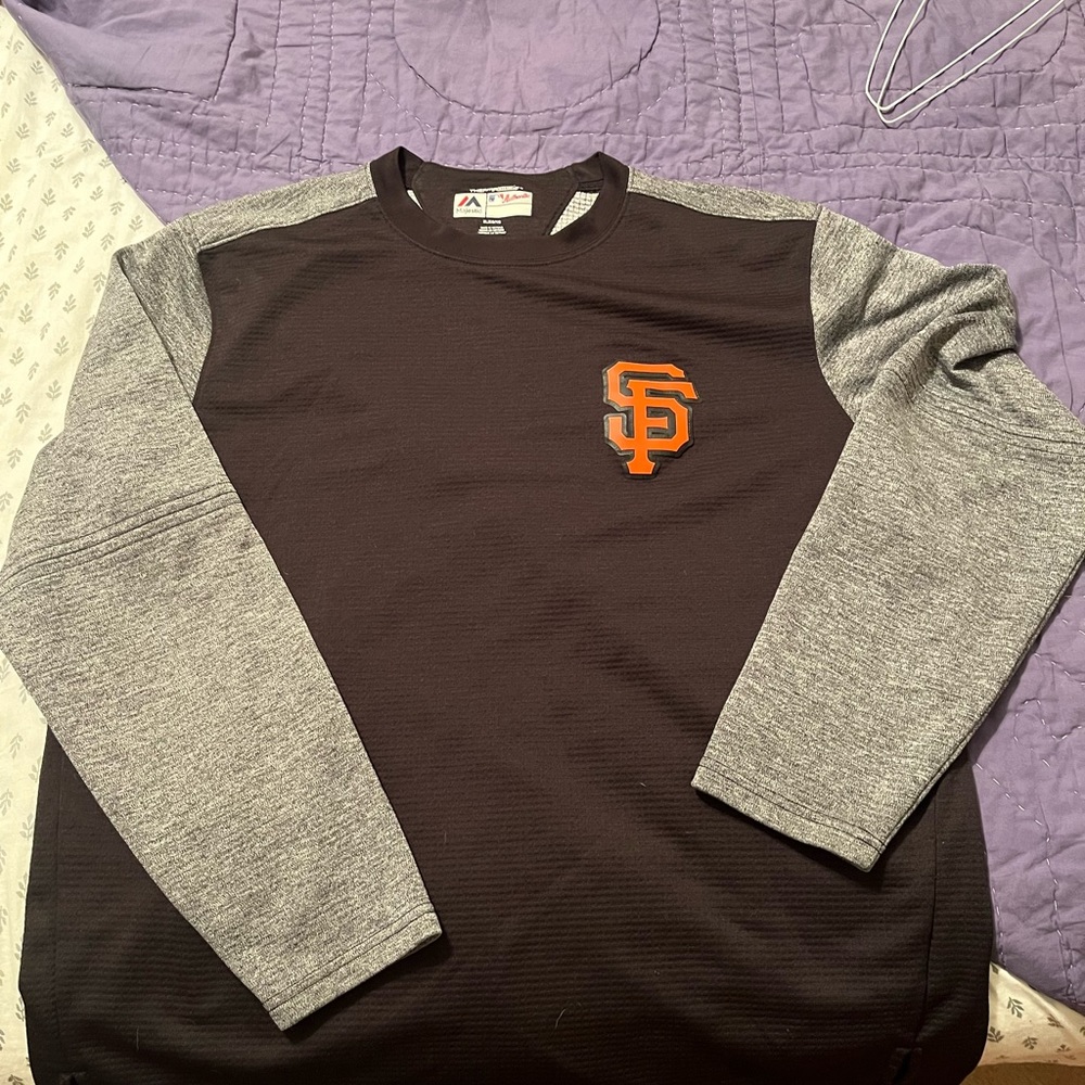 Majestic Thermacool SF Giants Pullover XL